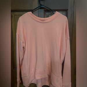 Oversized peach colored Aerie pullover. Size small, very baggy fit.